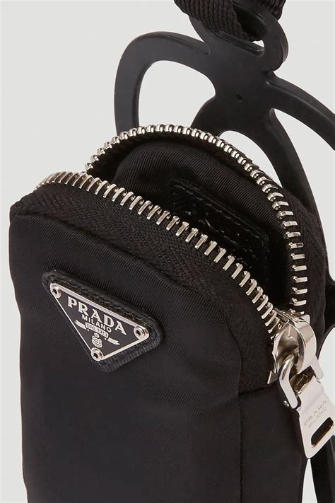 prada black handbag silver hardware|large black prada handbags.